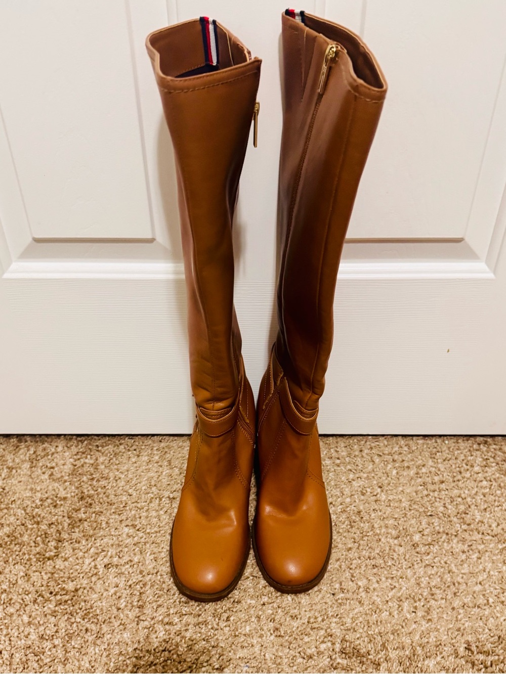 Tommy Hilfiger Tall Boots in Tan